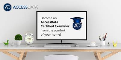 Become an FTK Certified Examiner from home! Take 25% off through May. Go to the training page to sign up or email us! We'll direct you to study guide materials and all upcoming classes are posted online: bit.ly/2QeutLN Email: training@accessdata.com #FTK #DFIR #forensics