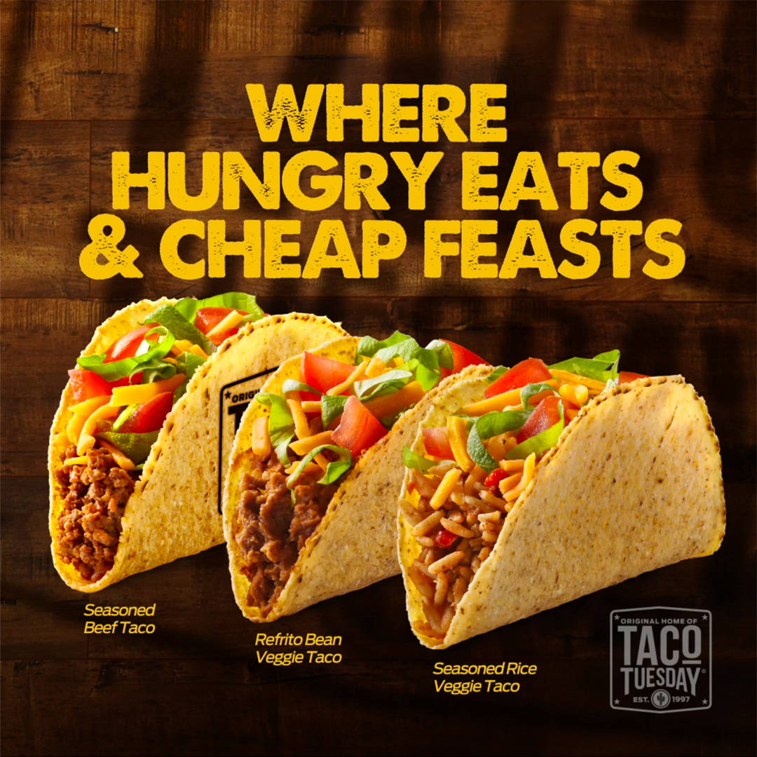 its TACO TUESDAY at TacoTime ... ‘Where Hungry Eats!’ Load up on in-store taco specials. 🌵🌵🌵