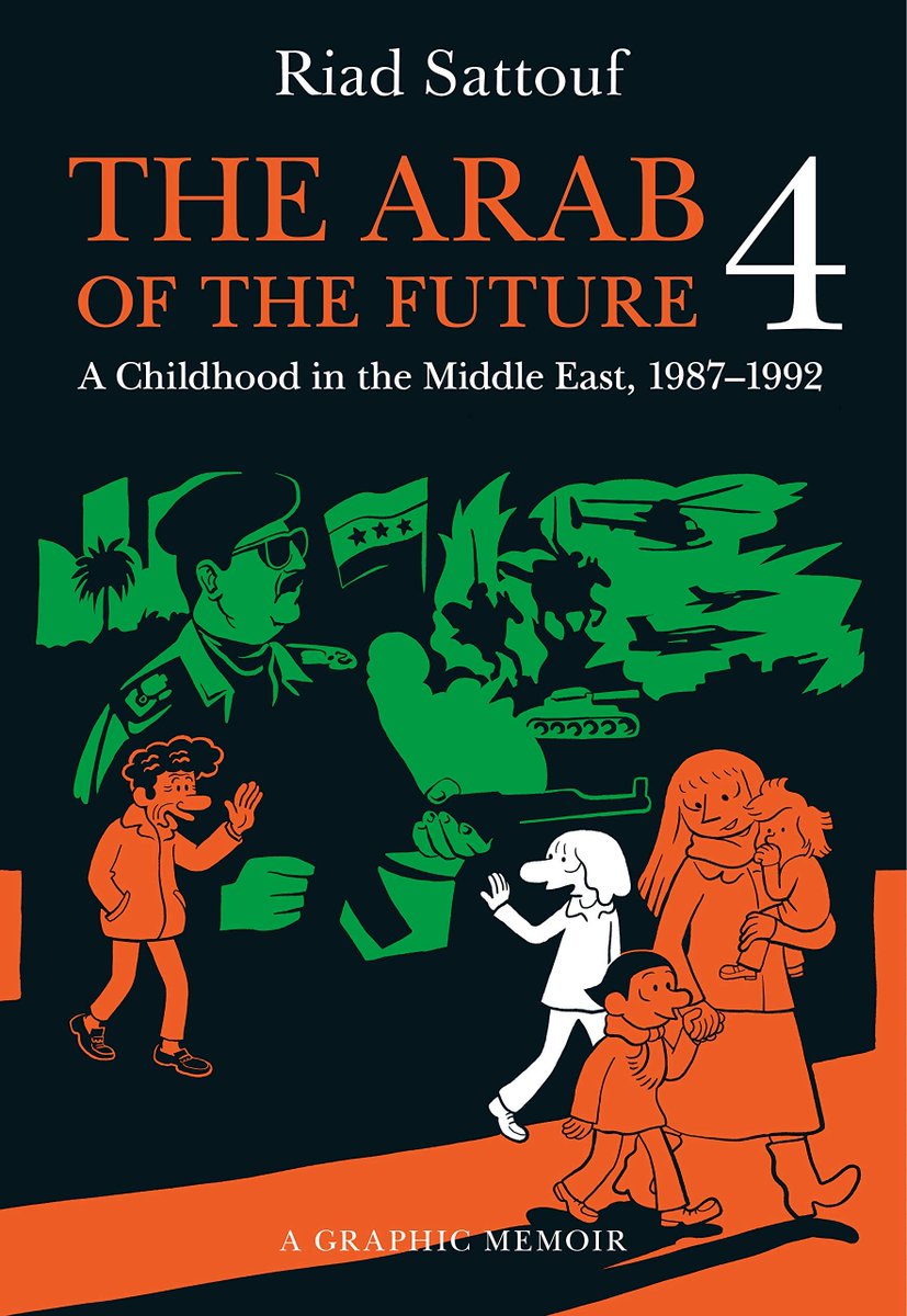 this week's  #travelbanbooks  #travelbanwriters rec is THE ARAB OF THE FUTURE graphic memoir series by French-Syrian cartoonist  @RiadSattouf. they're smart, darkly funny, interesting, and will suck you in like no other story.  #supportsyrianwriters  #nobannowall