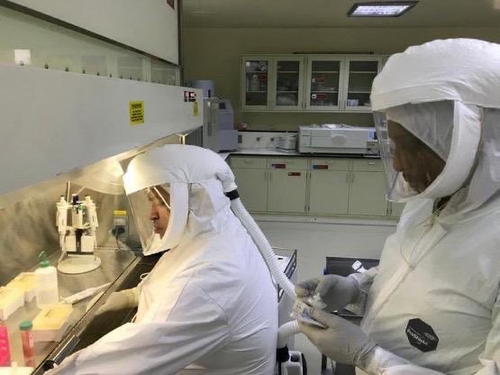 KSASociety's tweet image. وحدة الكائنات المعدية في جامعة الملك عبدالعزيز تنجح في عزل فيروس ⁧#كورونا⁩ الجديد على الخلايا لأول مرة على مستوى المملكة.
,
⁧⁩ ⁧#كلنا_مسؤول⁩ ⁧#فيروس_كورونا⁩