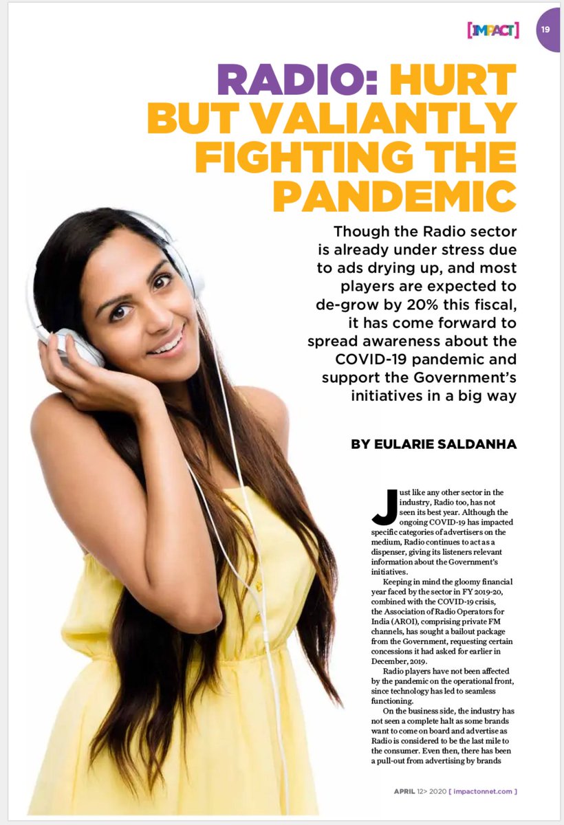 Despite industry stress, Radio valiantly fights the ongoing Pandemic. Our Disaster Management strategy is helping us engage and empower our listeners. Here's what our CEO - <a href="/abethomask/">abe thomas</a> has to say

<a href="/IMPACT_onnet/">Impact Magazine</a>