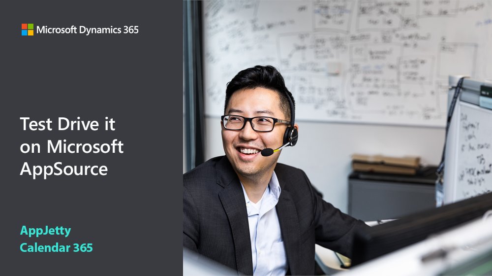 MSFTDynamics365's tweet photo. Manage appointments, calls and other CRM tasks from one screen in #MSDyn365 with Calendar 365 from @AppJetty: https://t.co/4FYS2aoJ8x #MSFTAppSource https://t.co/2WrHiINgvg
