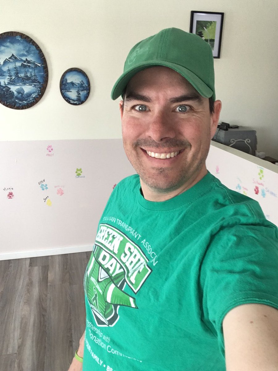 #greenshirtday💚. Cause without organ donation I wouldn’t be here. We are all at home so today is the day to talk about your wishes. #TalkToYourFamily #Register #SaveLives #loganbouleteffect  #hearttransplantrecipient