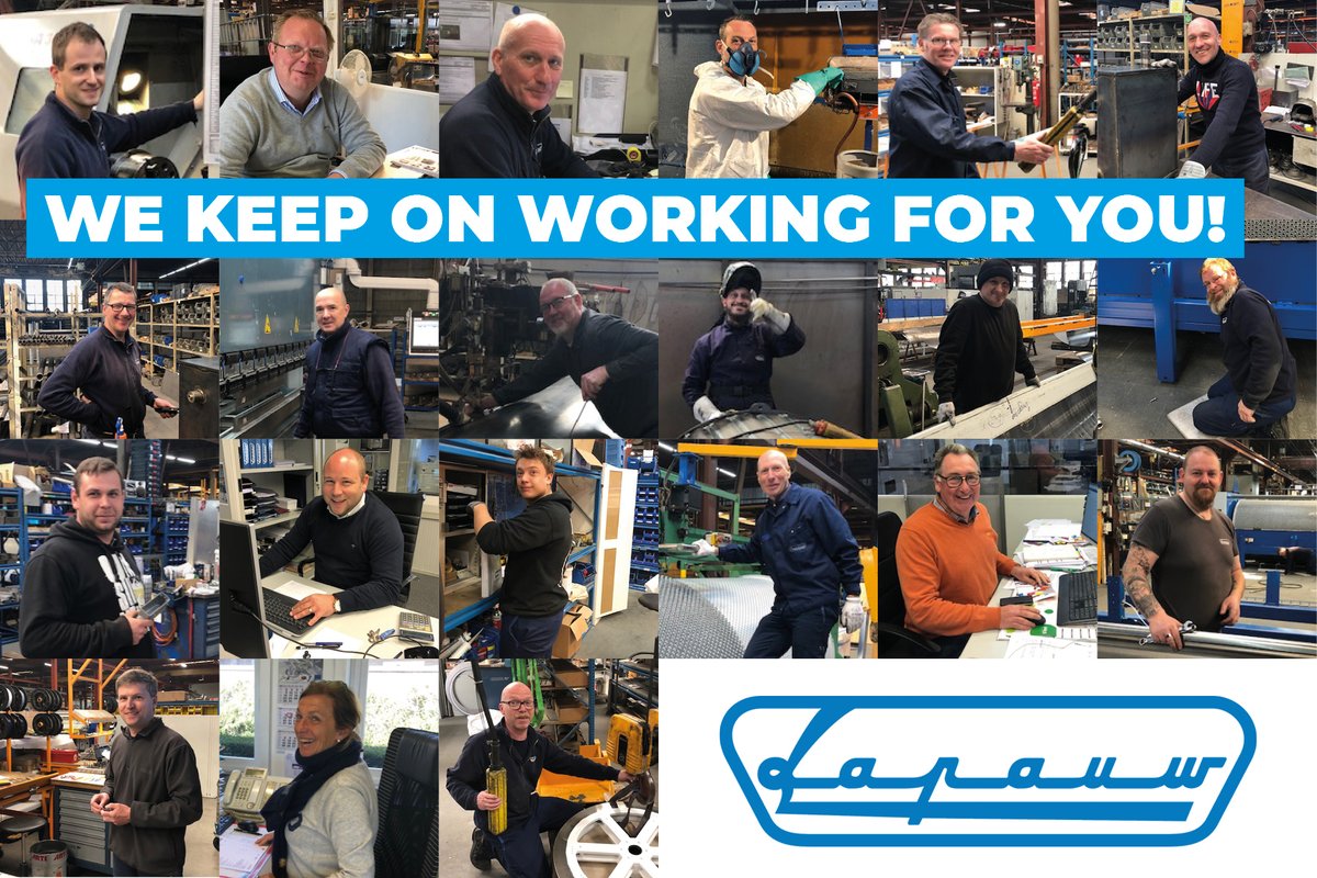 Even in these times, we continue to work hard to produce your orders. At a safe distance from each other admittedly! Stay safe!