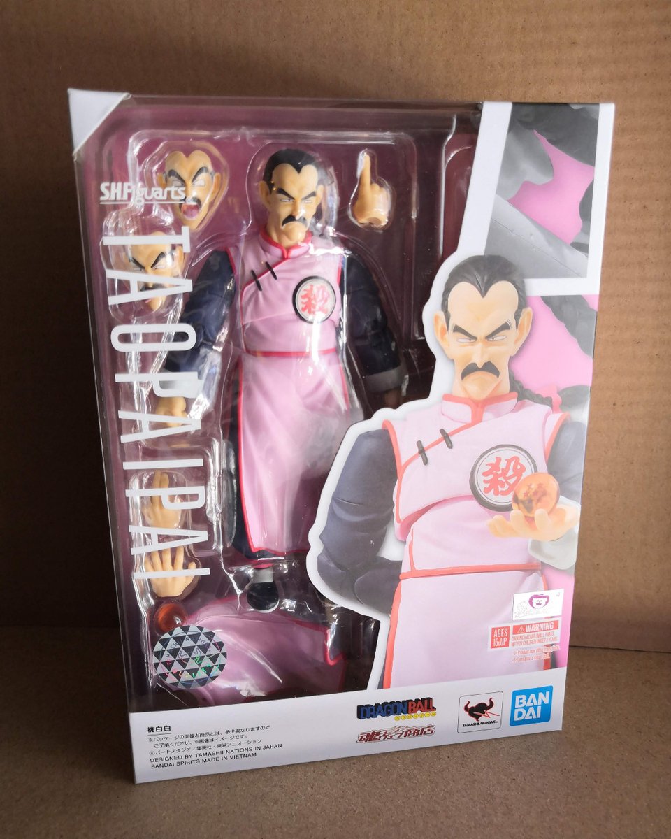 middlerealm's tweet photo. S.H. Figuarts Action Figure Tao Pai Pai has just arrived at Middle Realm! He will begin shipping out from us tomorrow 😁

#shfiguarts #bandaitamashii #actionfigures #dragonball #dbz #toys #bandai #shf https://t.co/k6oPjnGPEo