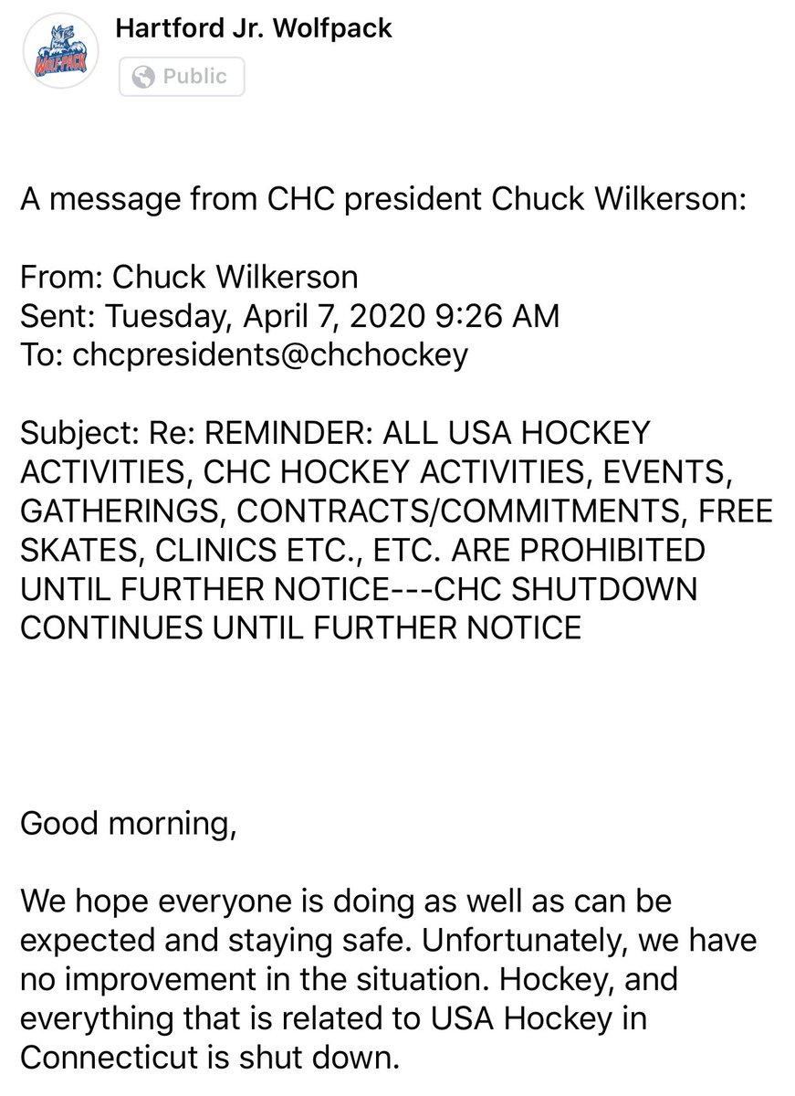 A message from CHC president Chuck Wilkerson