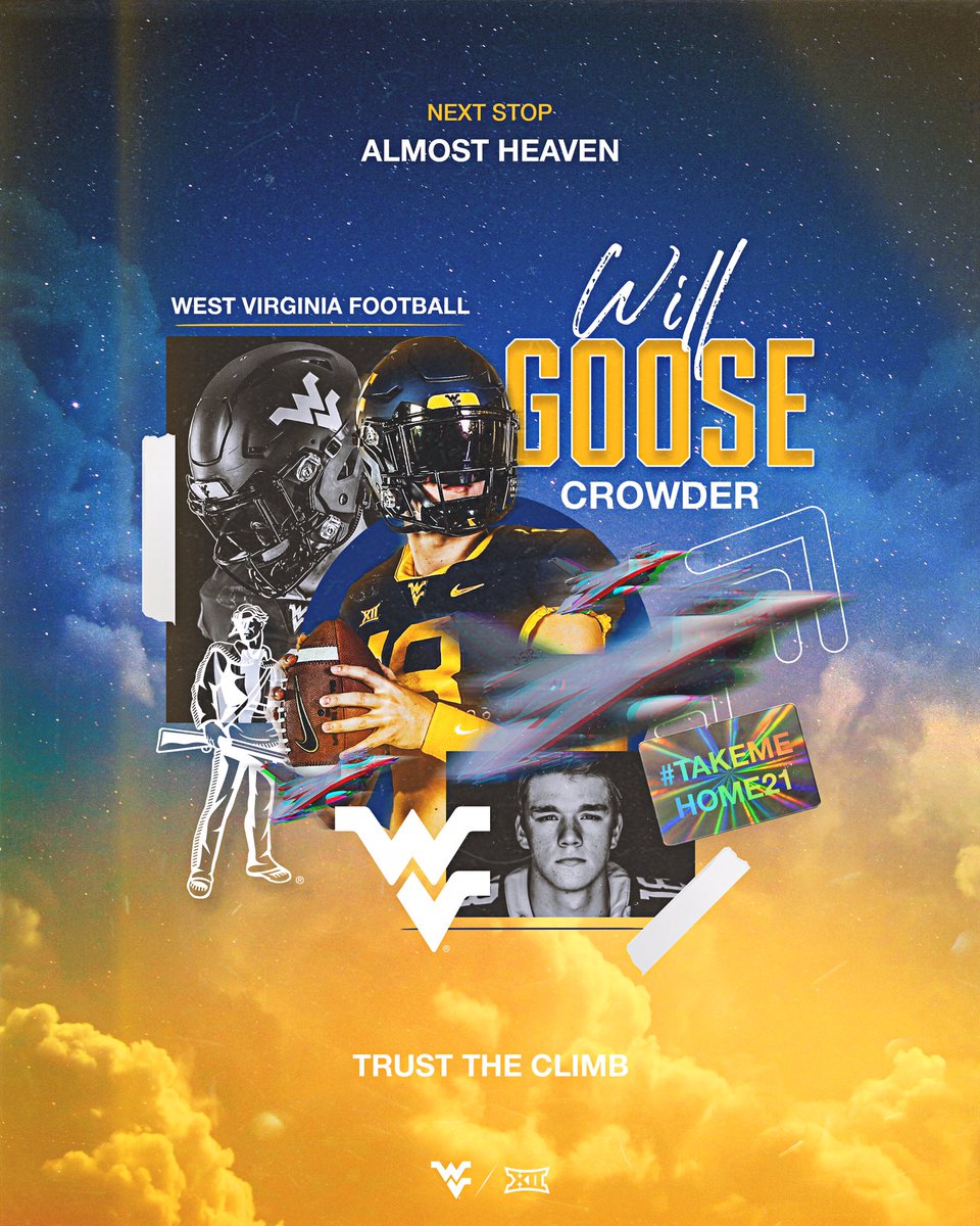 God Bless, COMMITTED!!!! <a href="/NealBrown_WVU/">Neal Brown</a> #TakeMeHome21
#TrustTheClimb
