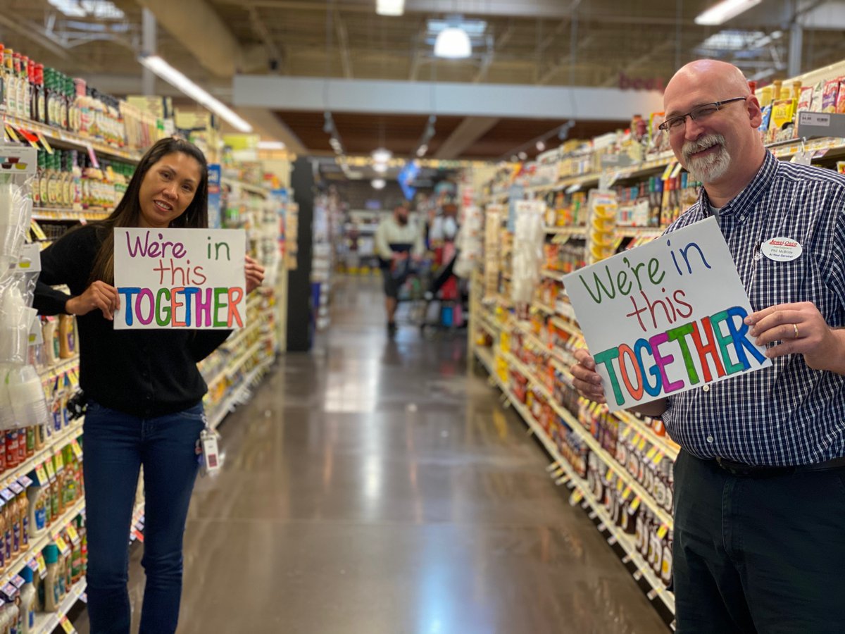 Grocery store workers appreciation post!Orawan Krizman, a Front End Manager and Phil McBride, an Assistant Store Director have been with  @jewelosco for a combined 35 years and are committed to helping us and our families get through this pandemic together.
