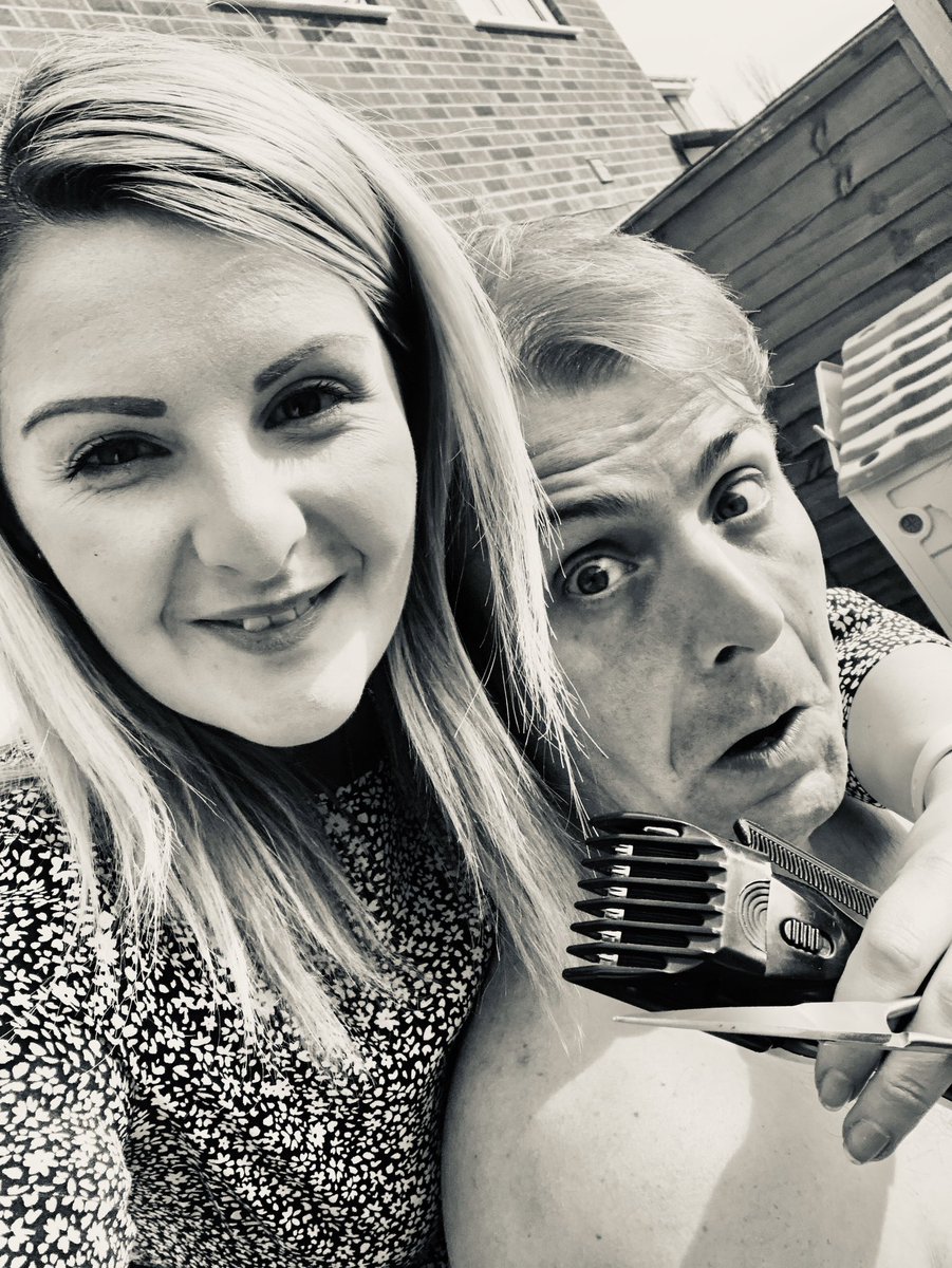 natalieWMCN's tweet photo. This didn’t end so well.....#covidcuts 
I will be sticking to my day job! #nurse #notabarber https://t.co/PvACQB3hb7