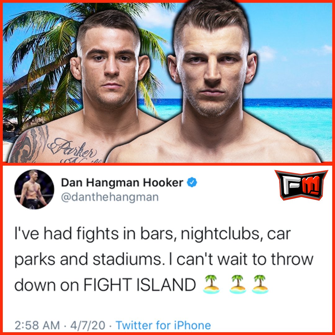 MMAFullMount's tweet image. Dan Hooker (@danthehangman) looking forward to fighting on #FightIsland 🏖️