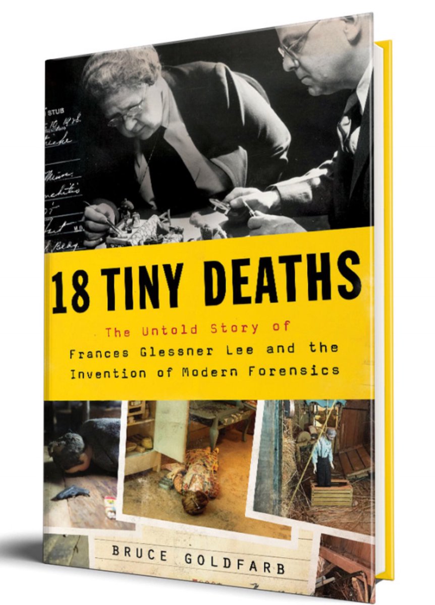 HistoryBones's tweet photo. If you love the #nutshellstudies and you’re looking for a great read while quarantined, check out my friend Bruce Goldfarb’s fantastic new book, 18 Tiny Deaths. @bruce_goldfarb #forensic #fgl #forensics #miniatures https://t.co/hr8OKlIaX7
