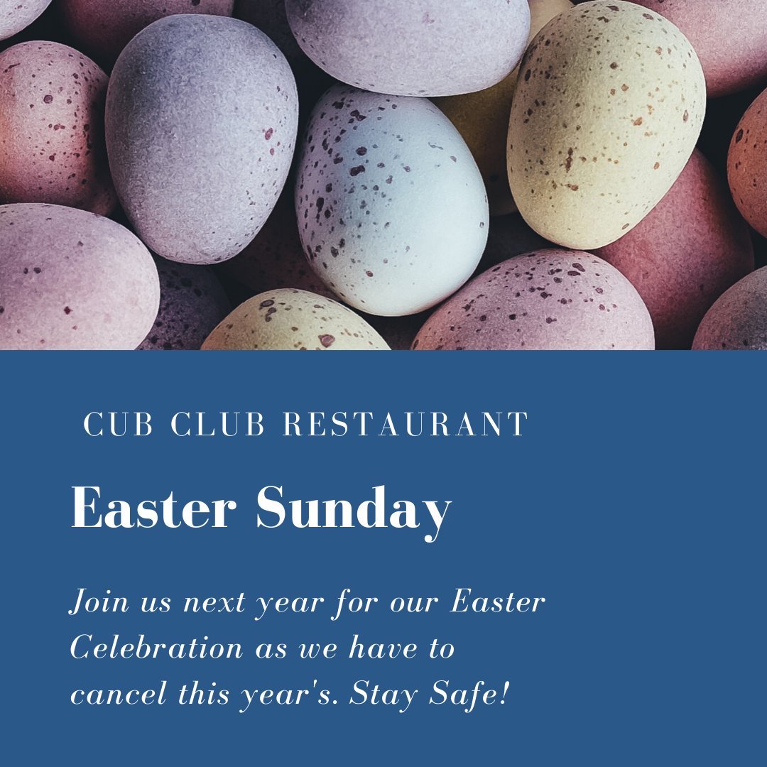 We are so sad we cannot see you guys on Easter Sunday! Please stay safe so we can see you in May!