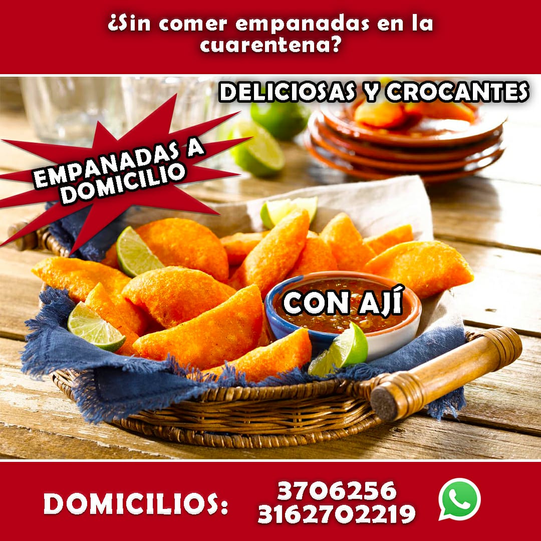 Nada que unas buenas empanadas no solucionen 😊 Con mi novio estamos haciendo empanadas, si se les antojan nos hacen el encargo. Domicilios en la ciudad de Cali 😊