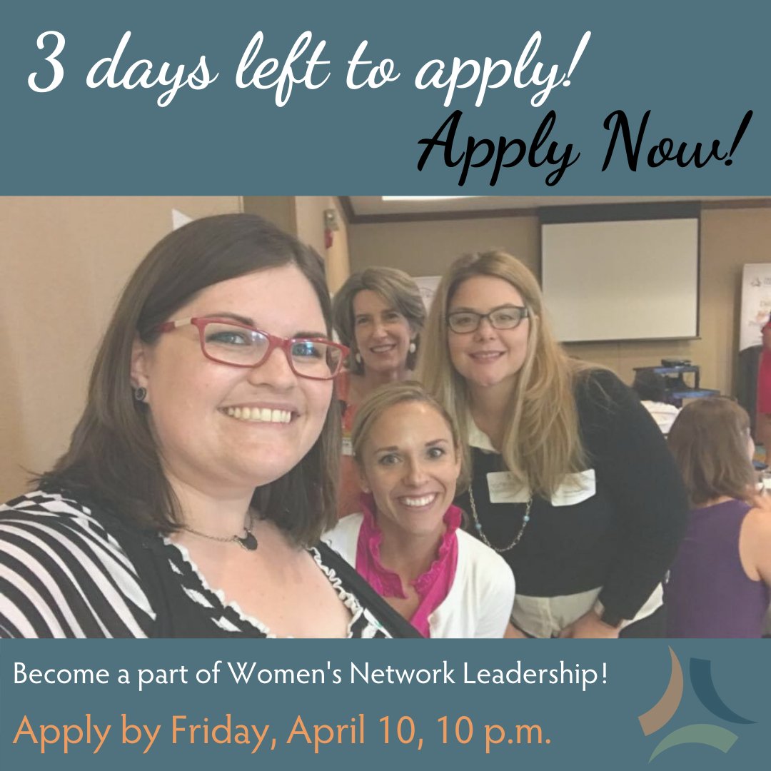 Only 3 more days to apply for this term of Women's Network Leadership positions! This is a great opportunity to work closely with other incredible leaders in our community and be the driving force behind Women's Network. Learn more here: womensnetworkcomo.com/2020/03/20/wom…