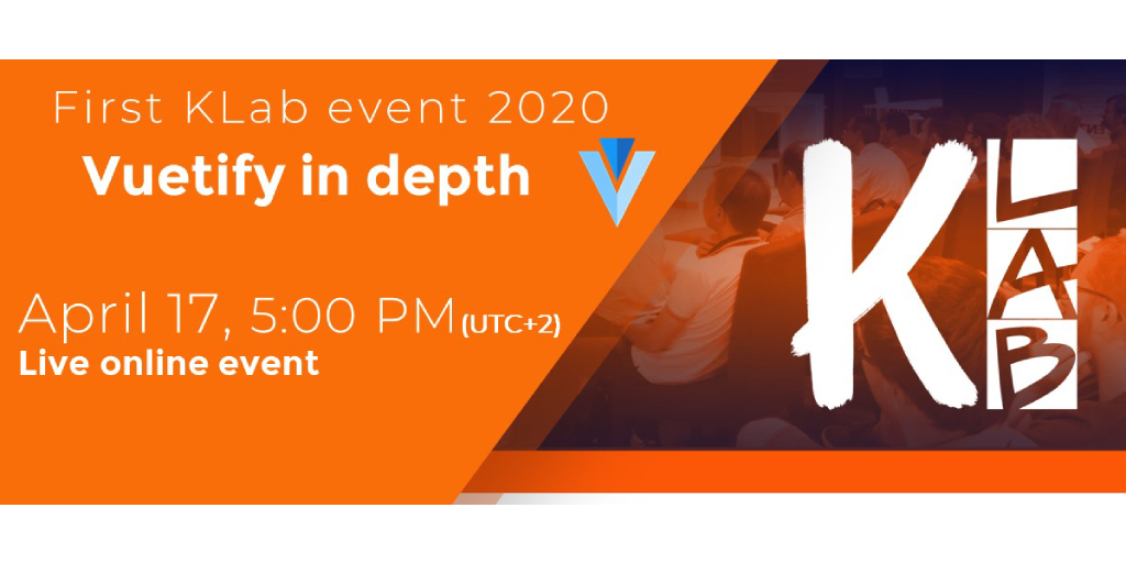 klabcommunity's tweet photo. No virus will stop our enthusiasm!
We decided to re-propose the first KLab event in a new online format!🤟😉
Don't miss again the opportunity to meet @zeroskillz and @cafedo84  at the next #KLab event! Discover the new program: https://t.co/VbFd5oFUqw 
#Vuetify https://t.co/5AiXKsiNkn