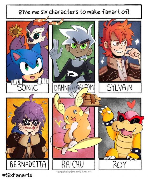 These suggestions were so much fun! Thank you! ✌️#sixfanart 