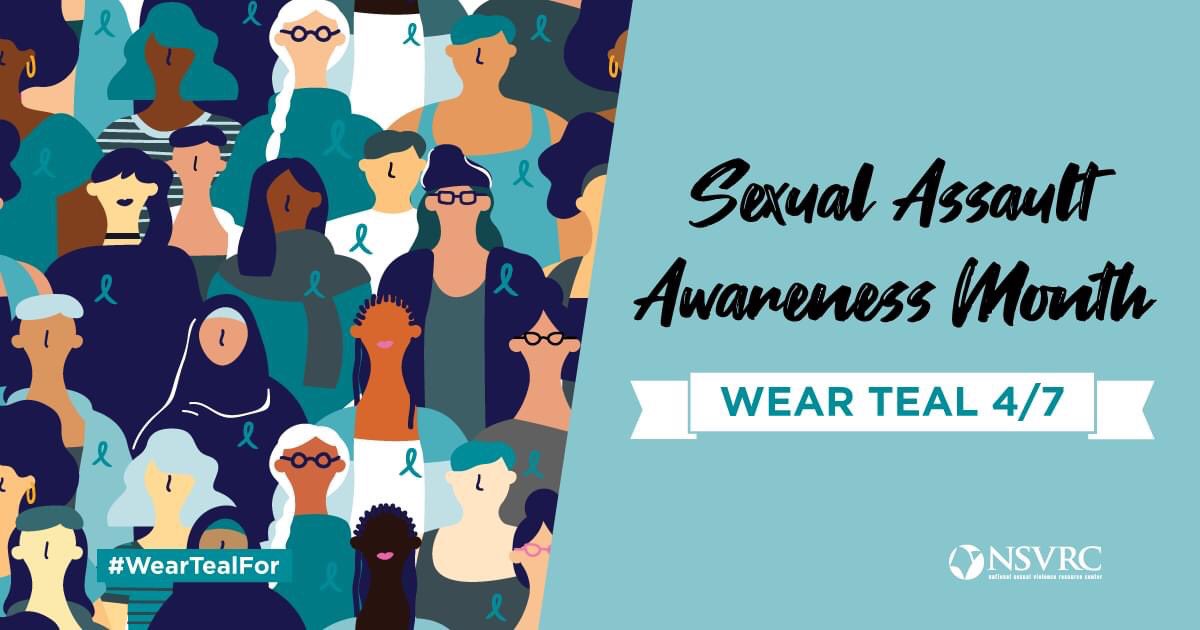 UTCSAW's tweet photo. Today is #weartealday for Sexual Assault Awareness Month. Post a selfie and who you #WearTealFor #IAsk #uttogether #SAAM2020 #webelievesurvivors https://t.co/CnXPLBIYfX