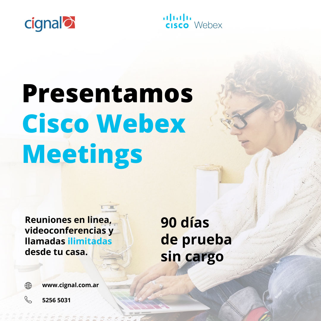 Cignal_it's tweet image. Cisco Webex Meetings

Seguridad garantizada, tiempos ilimitados de reunión, hasta 100 usuarios en la misma sala.

90 días de prueba sin cargo en nuestra web 🌐

cignal.com.ar/micrositios/we…

#cignal #cignalit #soluciones #covid19 #it #cisco #webex #solutions #videoconference #call
