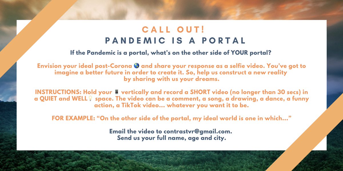 Aj Contrast On Twitter Hey Hey We Wanna Know How You Imagine The Around You Post Coronavirus Share Your Thoughts With Us Contrastvr Gmail Com Https T Co Xrstuh43ua