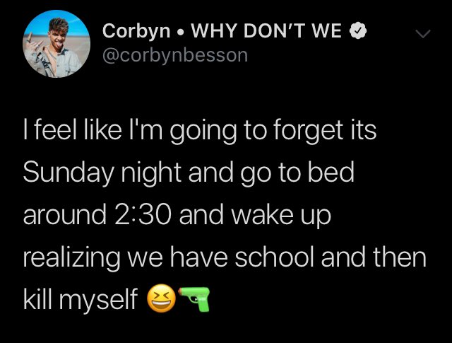 corbyn besson hating school
