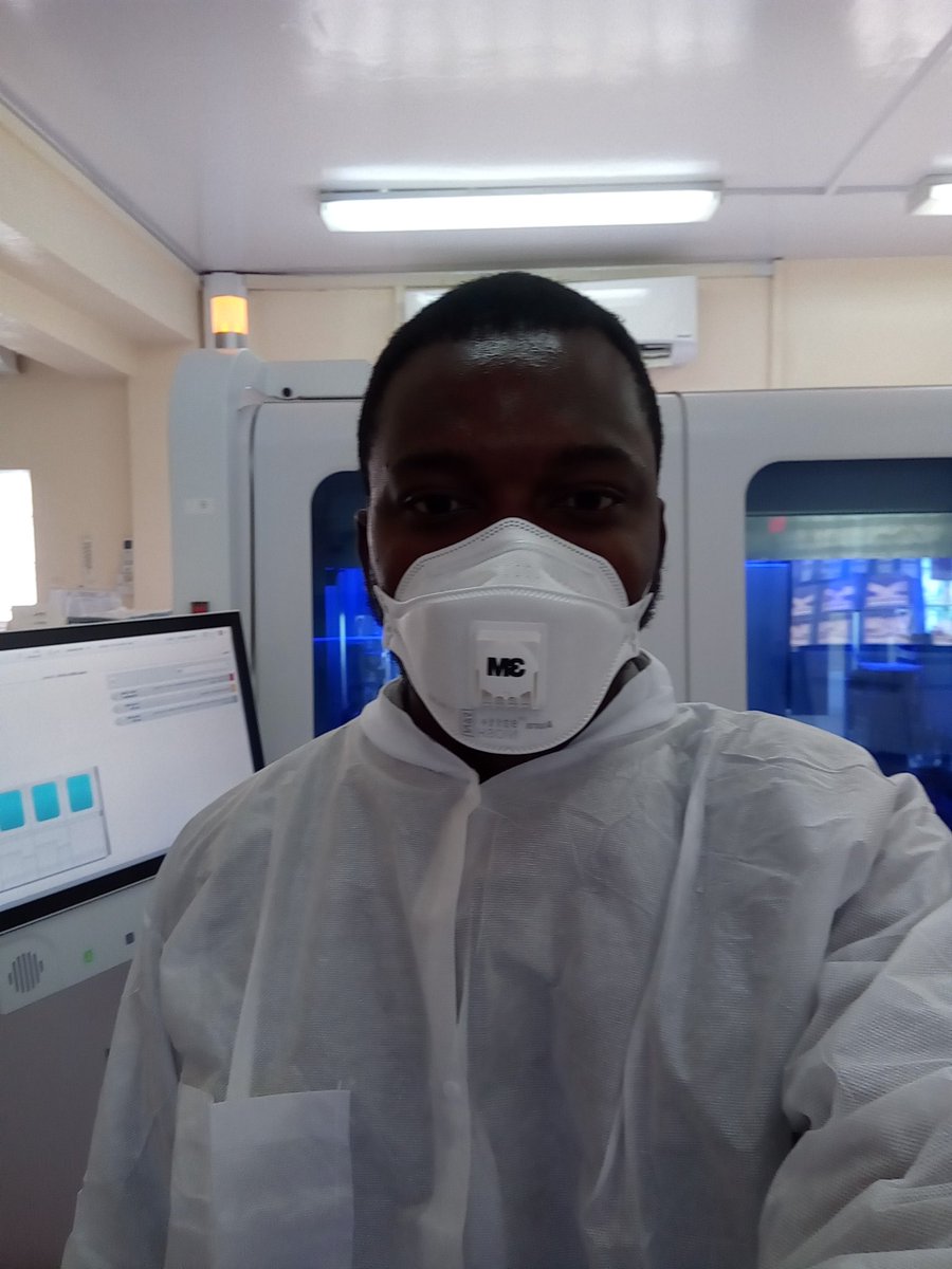 Oluwafunmbisa's tweet photo. @stellamarie___ @YmlsfNigeria @DrEOEhanire @DrMamora @HouseNGR @femigbaja @AbimbolaOnaolu @NCDCgov @EmmanuelKhoda @MBuhari I am a Medical laboratory scientist also, behind me is highly sophisticated COBAS 8800 equipment for RT-PCR, one of only 3 in Nigeria and Few in West Africa @ DRL FCT-Abuja. @femigbaja @Fmohnigeria
@SpeakerGbaja #MLS4COVID19 
#Not2MedicalScientists 
Up MLS https://t.co/WKjp2VKAFy