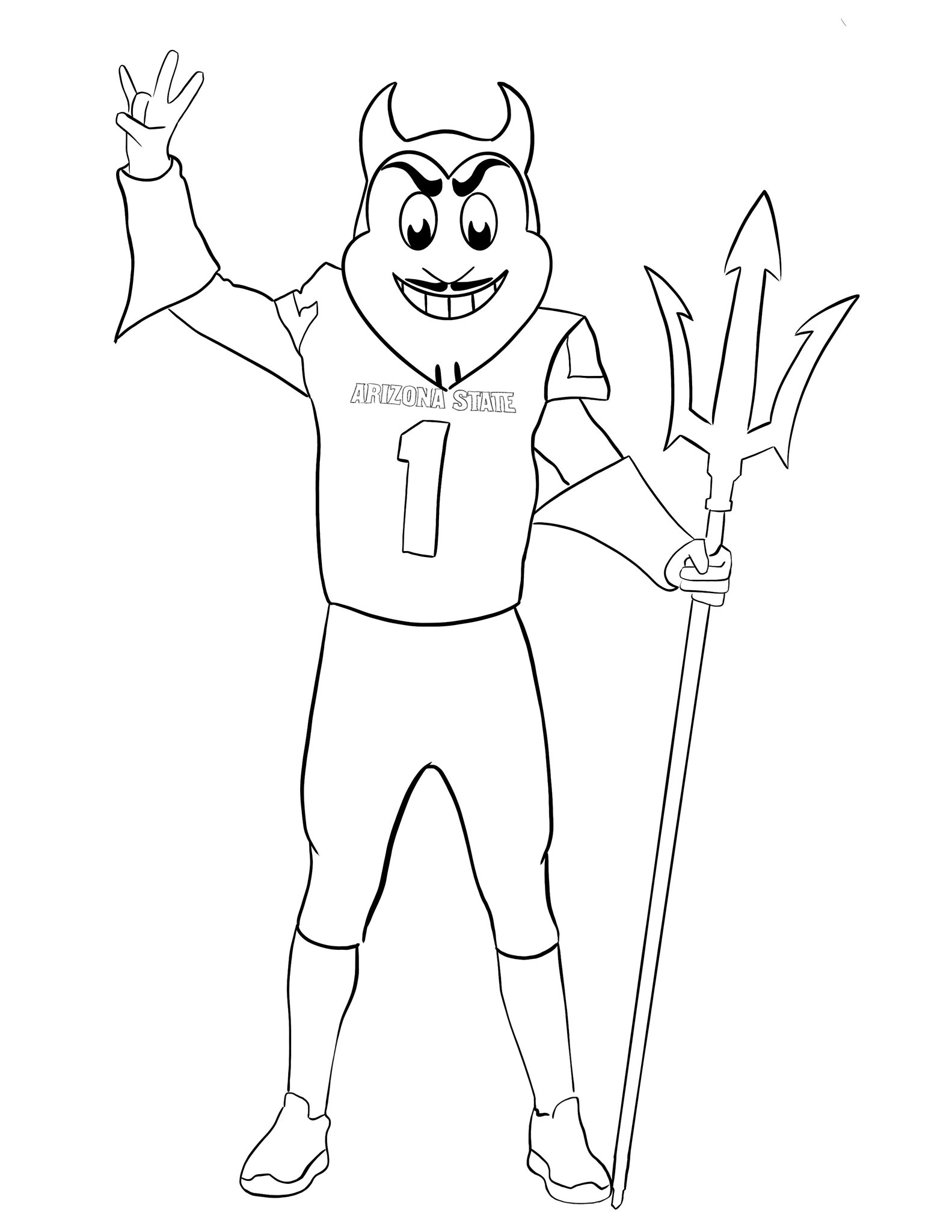 arizona state coloring pages logo