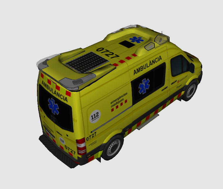 BcmMod's tweet photo. Os mostramos una unidad que ya conocéis se trata de la ambulancia de Soporte Vital Básico (USVB) @semgencat. Pero, en este caso con algunas mejoras en textura. #emergènciesmèdiques #mercedessprinter #svbsem #tesvisible #ambulancia #ambulance #bcn #urgencies https://t.co/ram7s4R5tA