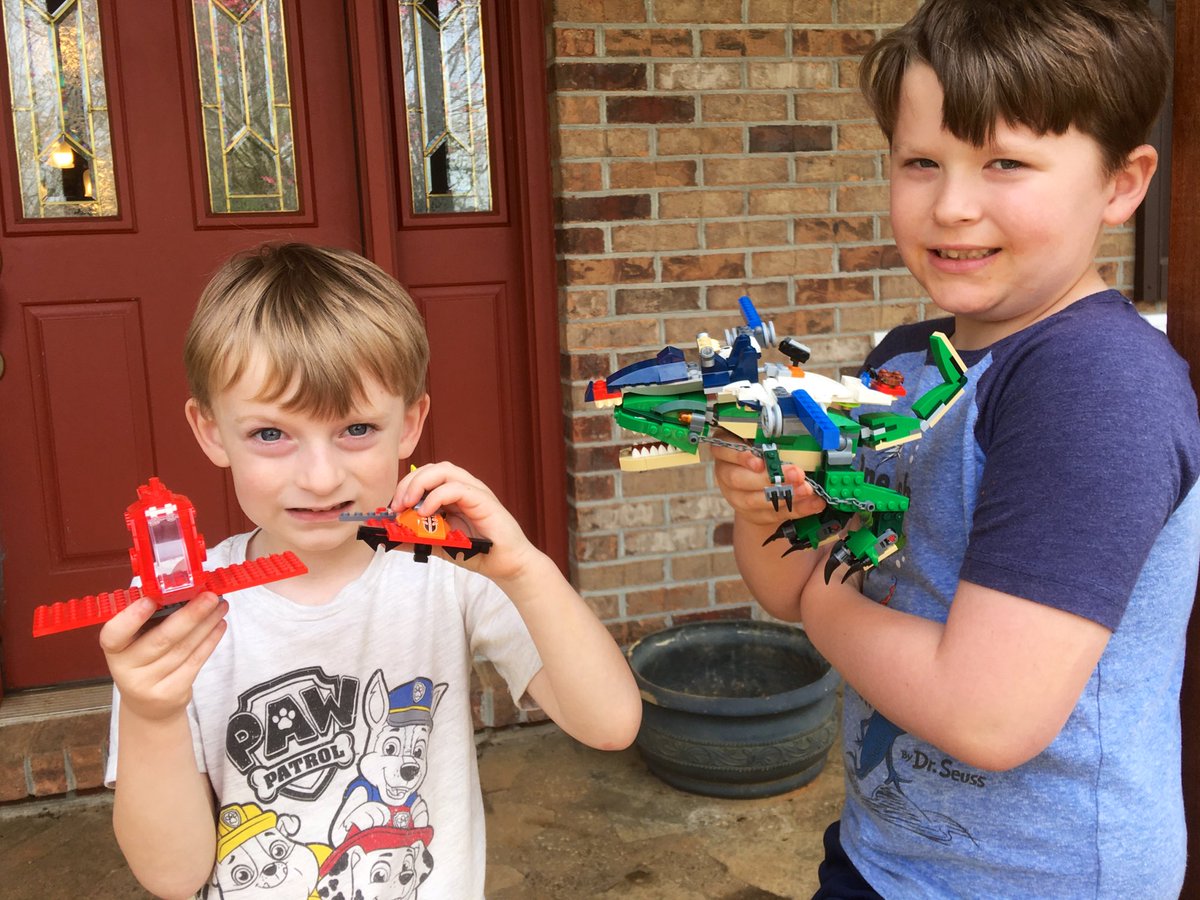 whitmorewendy's tweet photo. @Woodland_JCS #spirirtweek #stayhome challenge: #creative #tuesday innovations! #legos @Kirstiebolton78 #JCSallin https://t.co/RrbPDOeECU