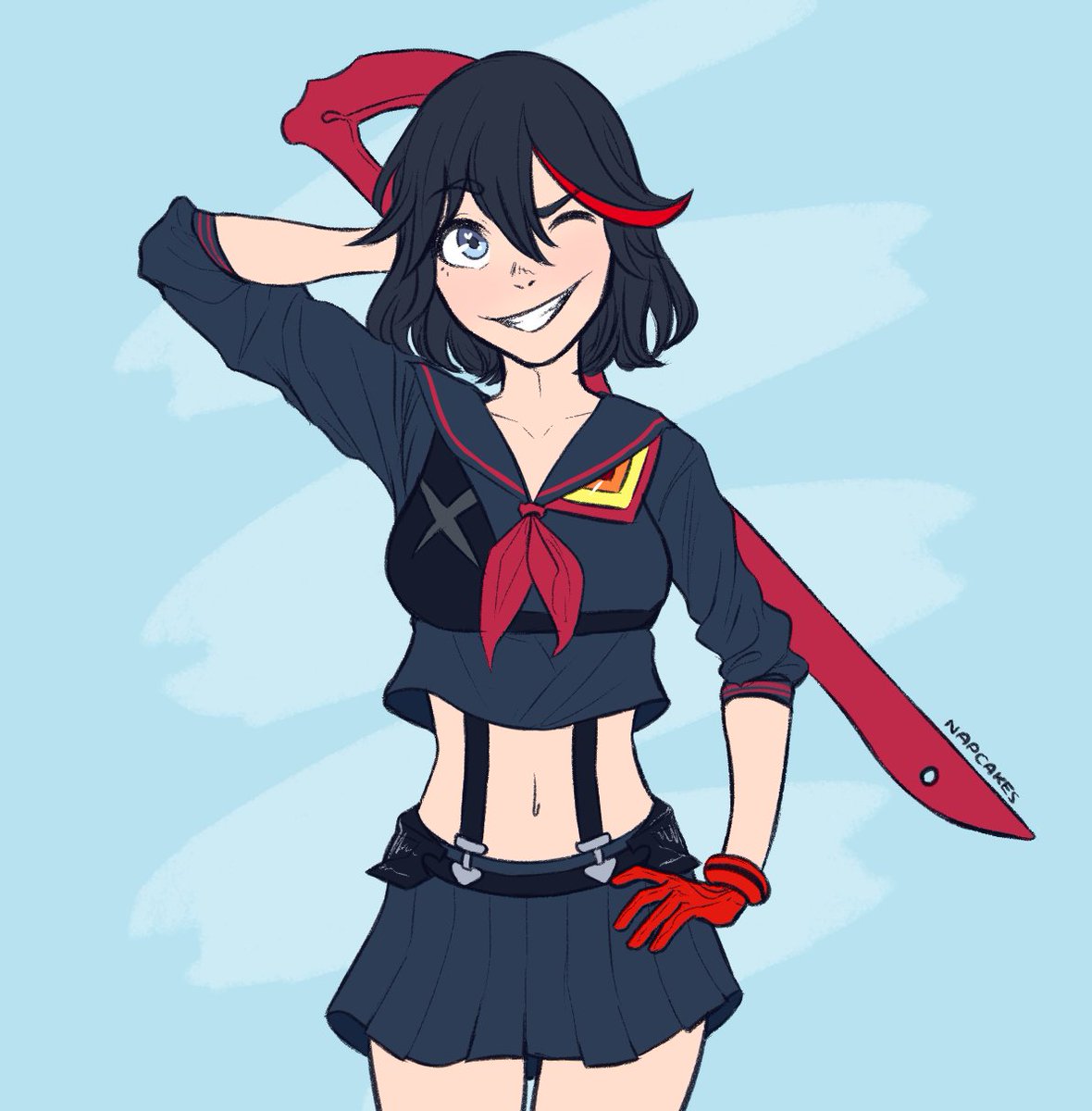 Ryuko Matoi from Kill la Kill, commissioned by. 