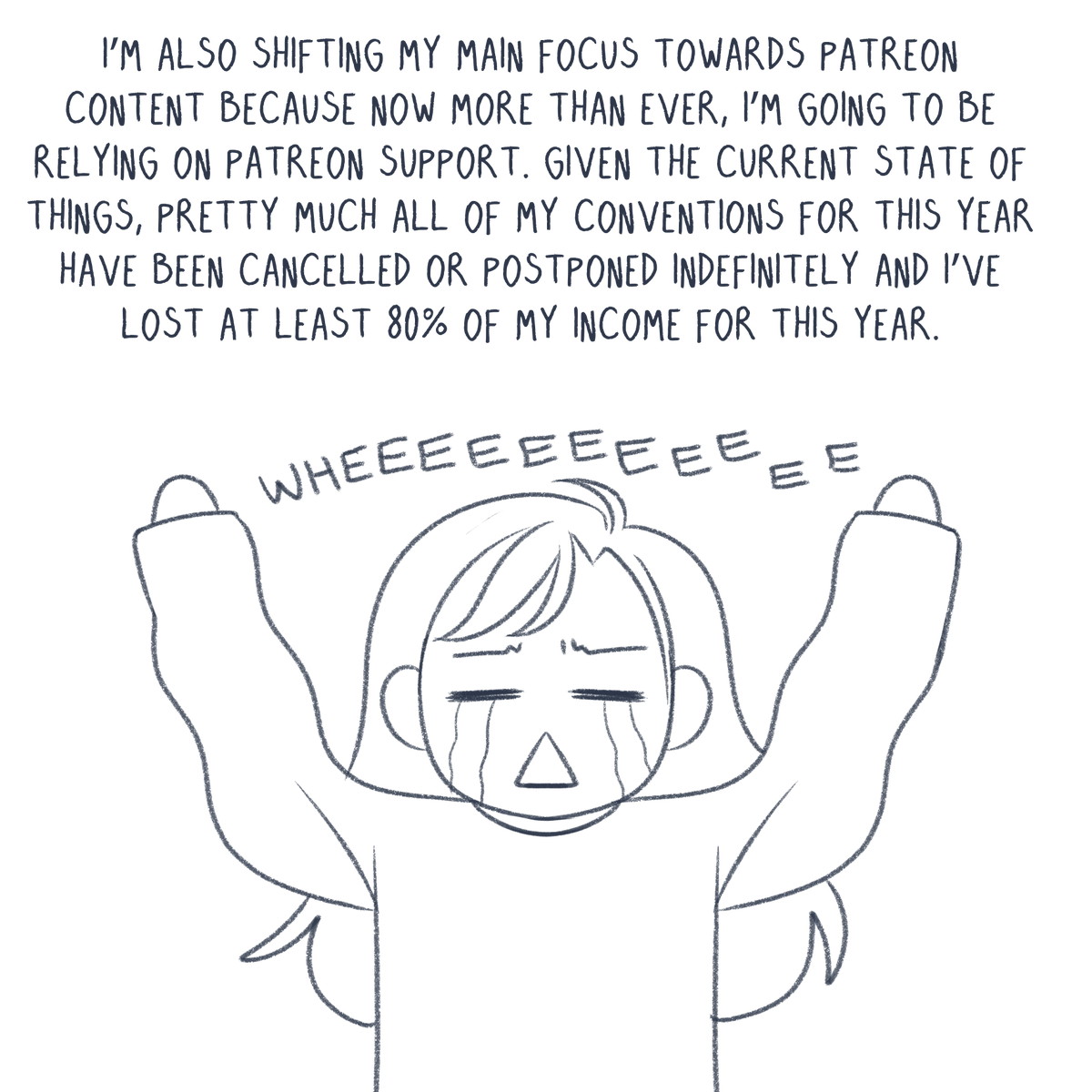 Your local tired artist here with a small announcement and a humble request ? 