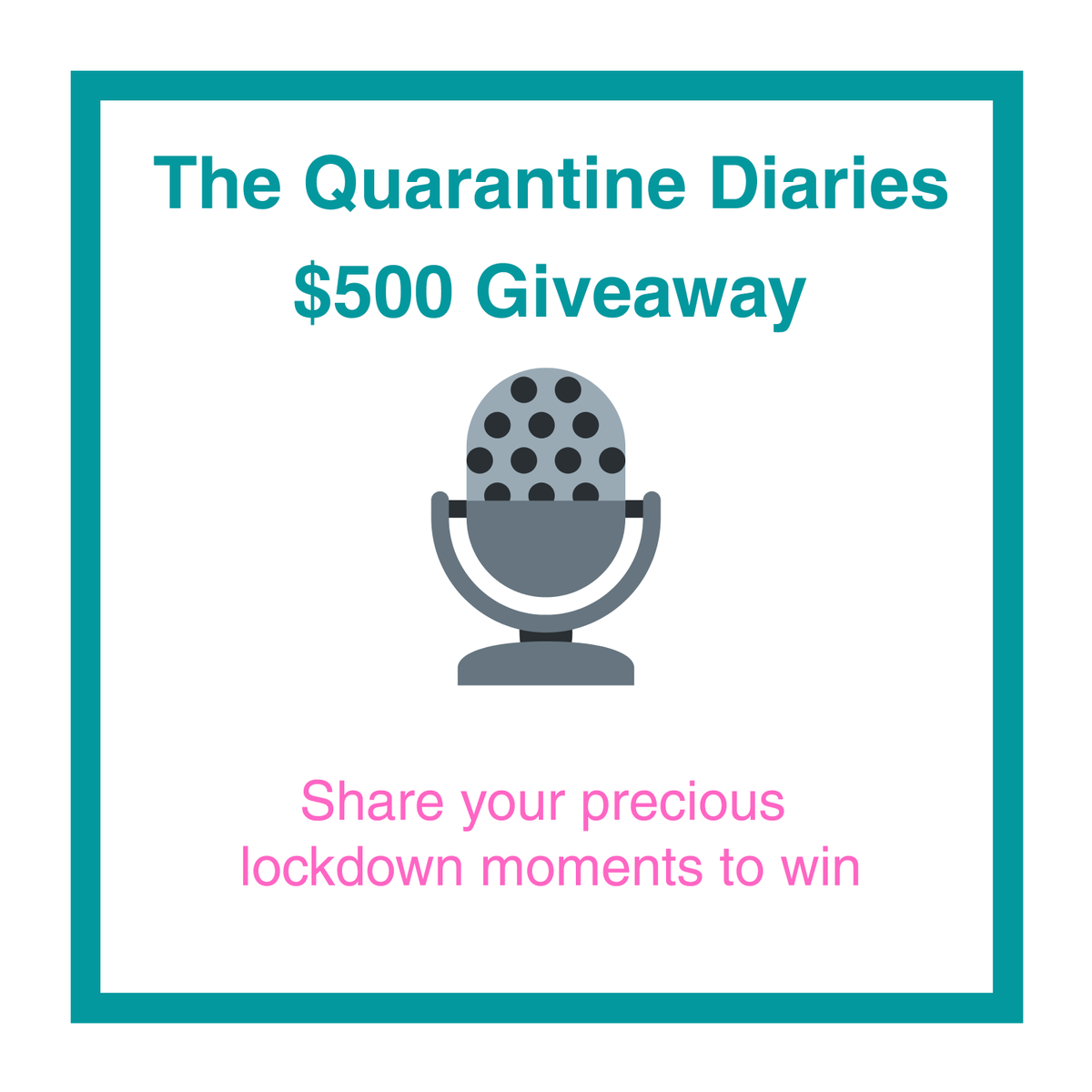 Share your  #QuarantineDiaries for a chance to win. We have $500 in donations for our  #Giveaway. Please follow, retweet, and tag your friends. Winners picked at 4/11 at 8PM. Good luck!Sponsors: @HobockRyan @julia6118 @xD4rkS0u1x @VonWolf9 @LegalBeagle1215 @BC_265 @TrishasTweet