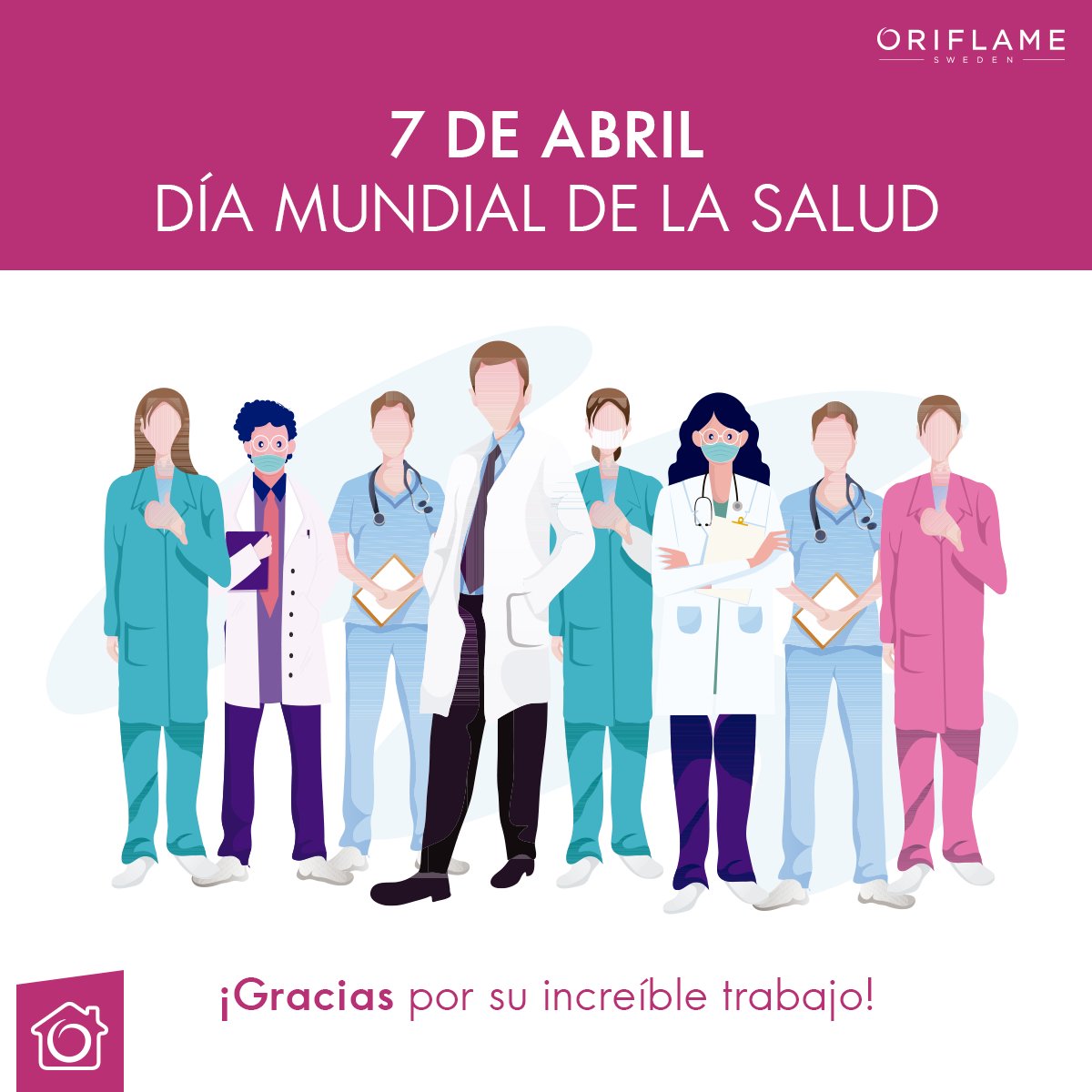 OriflameMexico's tweet image. Tomemos un minuto para agradecer a los doctores y enfermeras, verdaderos héroes que han luchado ante la difícil situación de salud que atravesamos. ¡Celebremos el Día Mundial de la Salud y a todos nuestros héroes! 👩🏻‍⚕️👨🏻‍⚕️
#QuedateEnCasa #OriflameTeQuiereBien