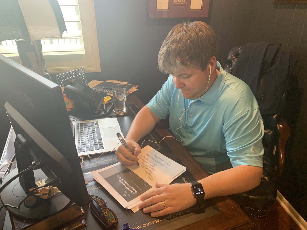 RyTechLLC's tweet photo. Looking for actionable marketing strategies in this unprecedented time? 

Free webinar starting in a few minutes. Click here: https://t.co/kbeeIKpPyV

📸: @sjryanjr in #webinarprep mode

#digitalmarketing #freewebinar #TeamRyTech #whereintheworldissteve #athome https://t.co/WxvCmBoYdy