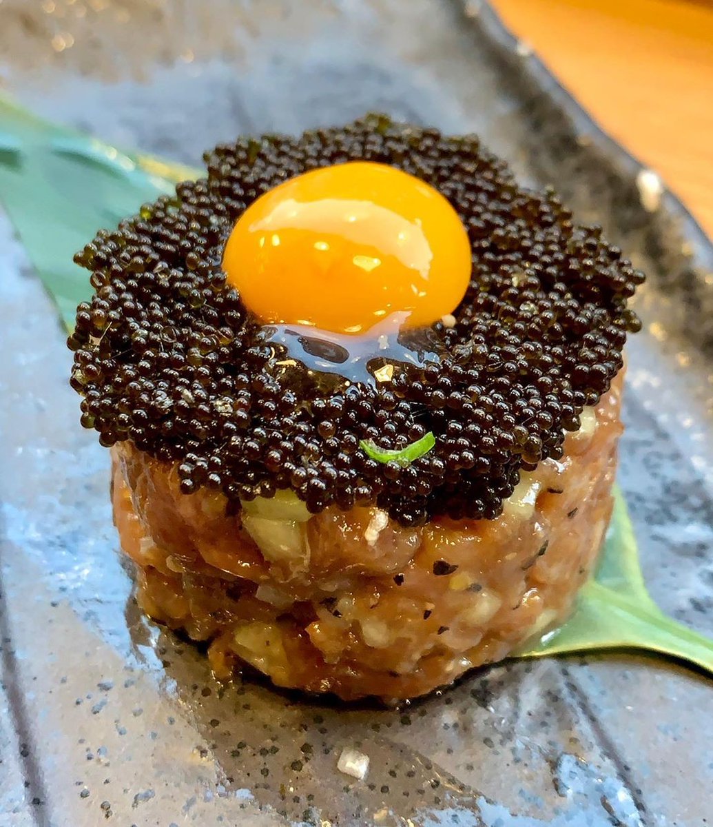 robatasoho's tweet photo. Talk about an egg-cellent dish. Our Tuna Tartar with black caviar, quail egg and black truffle aioli is guaranteed to take your tastebuds to a whole new level of sophistication.
.
.
.
.
.
📸: Perfect shot by @thinkingfood247 https://t.co/2WzdgCoW6P