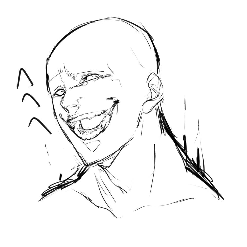 定期的に描きたくなる顔。 