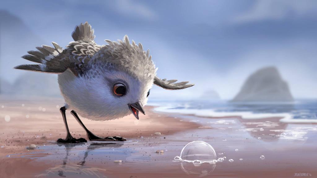 Pixar's tweet photo. Find joy in life’s little wonders. Piper Concept Art by Jason Deamer https://t.co/x5VuV07Wnc