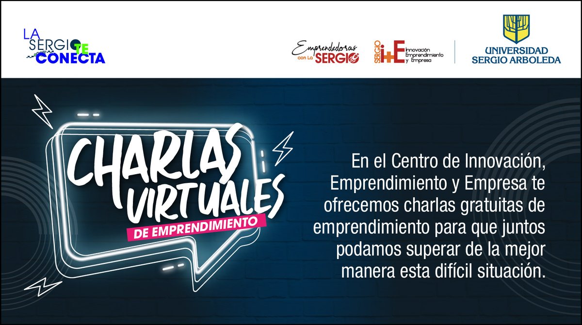 USergioEmprende's tweet photo. ¡Inscríbete en nuestras Charlas Virtuales de Emprendimiento! Esto lo hacemos porque nunca abandonamos a nuestros emprendedores. Si quieres participar completa este formulario: https://t.co/WKQvkQtTXS
#YoMeQuedoEnCasa #Bogotá #BogotáSolidariaEnCasa  #LaSergioTeConecta https://t.co/lbEz7xFoFE