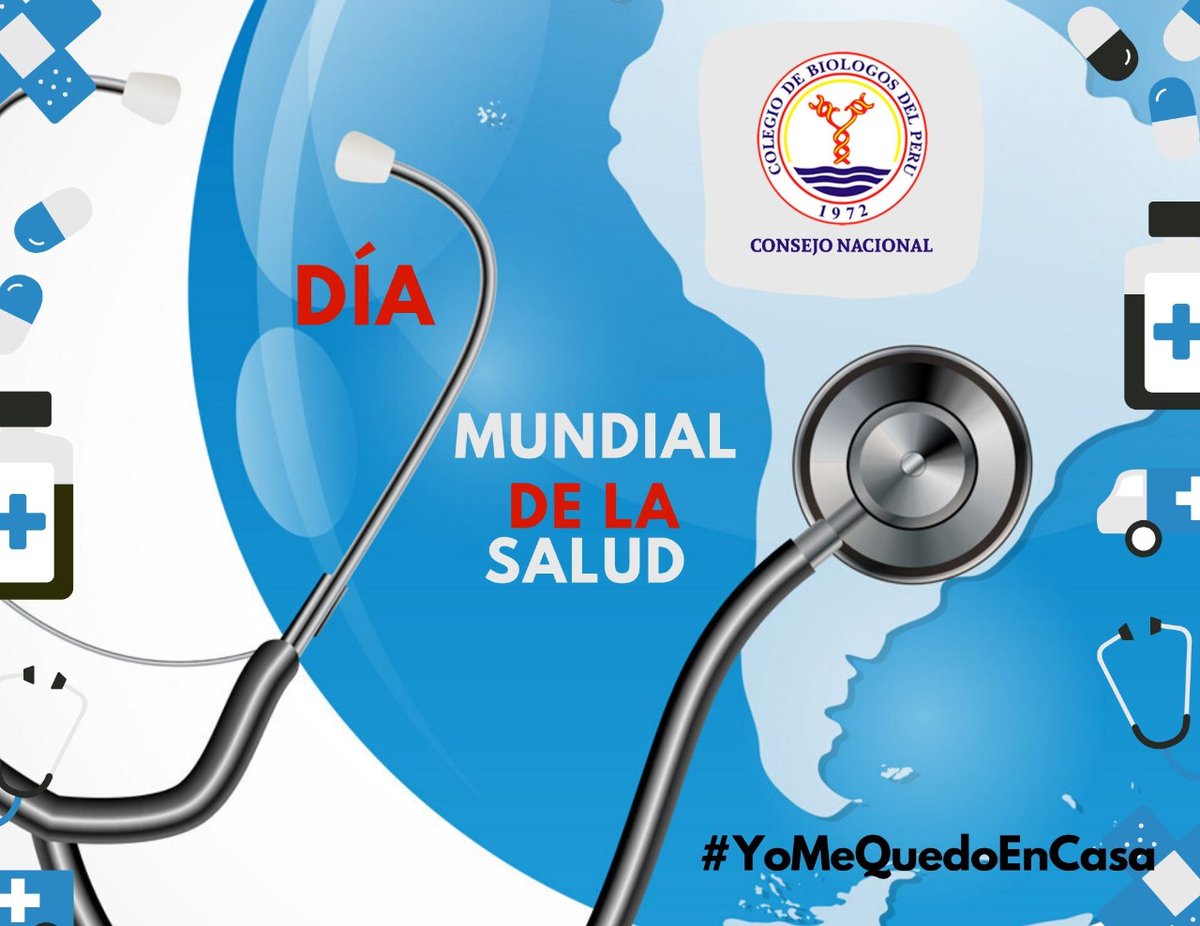 Cbiologosperu's tweet photo. ¡Recuerda! Quédate en casa, mientras los #biólogos y otro personal de salud permanecen en la primera línea de defensa ante el COVID-19.
Esta batalla la ganamos todos. 
#DiaMundialDeLaSalud
#YoMeQuedoEnCasa 
#HonorAlBiólogo https://t.co/XB6hTAb1VA