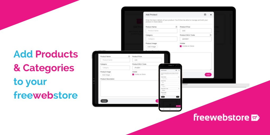 freewebstore's tweet photo. You now have your store design as you want it... but how do you add your products? 🤷♂️
The following blog article explains adding products and categories to your store👇
https://t.co/zP6cdMPeK0
#WebDesign #WebBuilder #AddingProducts https://t.co/pWexfFgMpL