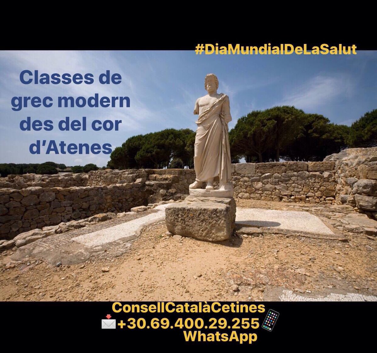 ConsellCetines's tweet photo. #DiaMudialDeLaSalut

#Catalunya #Grècia #Atenes #Barcelona #Xipre #Nicòsia #Girona #Berga #Tarragona #Sabadell #València #Elx #Eivissa #Majorca #Minorca #Alcant #Figueres #Empùries #LaBisbalDEmpordà #Lleida #HospitaletDeLlobregat #Salut #Medicina #Hospital #Llengua #Civilització https://t.co/Gexh6JYjjJ