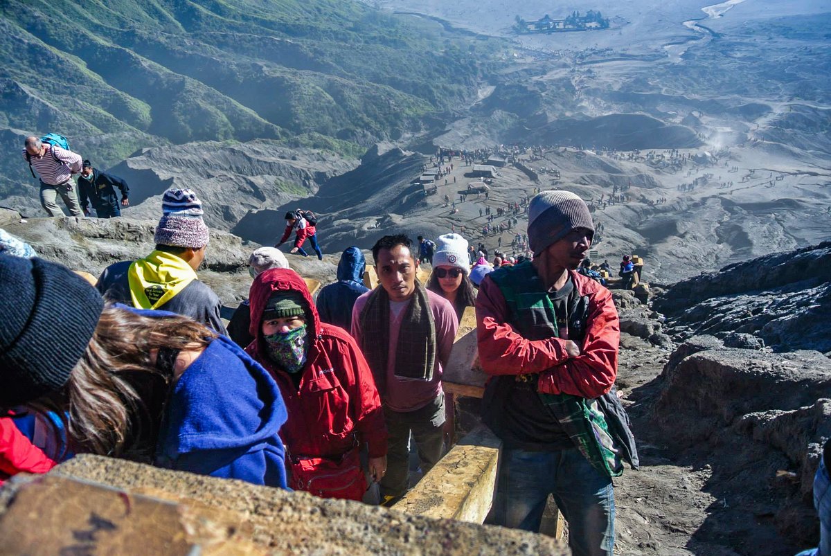 Hiking Mount Bromo Volcano, Java, Indonesia  #SerenityNow