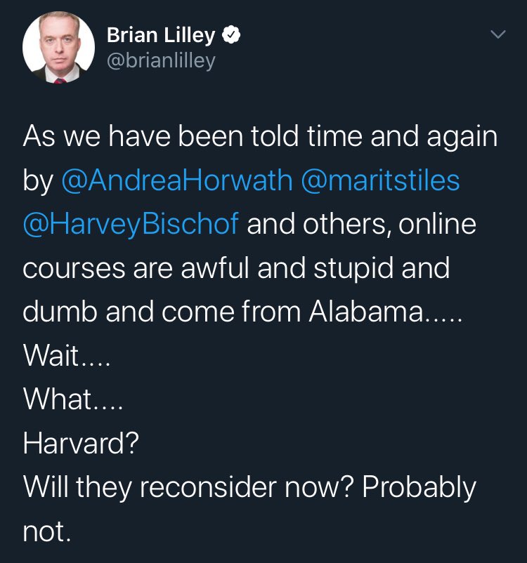 10/13 Beyond  #highered, we have seen political pundits advocating for eLearning as a measure of public austerity jump on the example of Harvard adopting emergency eLearning as proof-of-concept.  #WIISTOTC