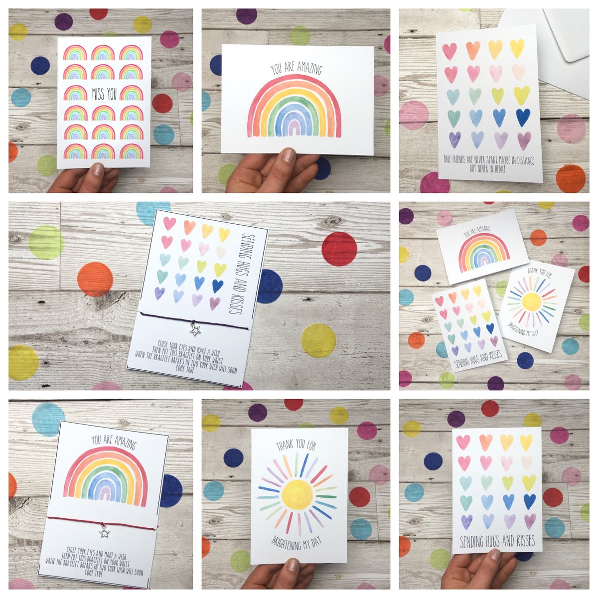 cwadephotoart's tweet photo. πHandmade positivity watercolour cards, wish bracelets and more. All orders can be posted to loved ones with FREE gift messages.
https://t.co/V1avHY98Ui
#WBSHour #shopsnall #handmadeuk #positivepost https://t.co/LP70xRE4o3
