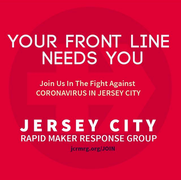 PJKinsella19's tweet photo. The Jersey City Rapid Maker Response Group is using 3D printers to make face shields for healthcare workers during #COVID19. 

NJ natives, a RT would be huge to spread the word @jonbonjovi @SHAQ @CoryBooker @realjeffreyross @chelseahandler

Donate here: https://t.co/u2thWLIijx https://t.co/RCnG9uloo2