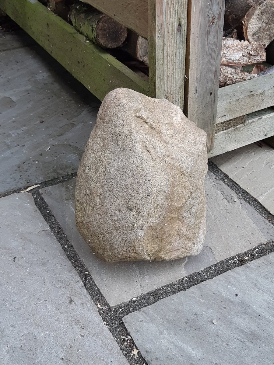 tarporleycubs's tweet photo. Just checked the #WeatherStone

It's not wet, it's not white, it's not gone and there is no shadow... it's a good evening to be sat by a fire!! 

#HomeCubbing Camp 2020 https://t.co/8BISH1tiWy