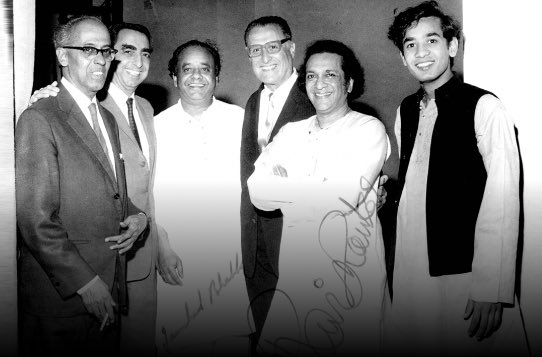 I was 16 years old when he blessed me by allowing me to sit on stage and learn, this was more then 50 yrs back at the opening of the National Center for the Performing Arts in Mumbai, this photo that day was before the show 🙏🙏🙏