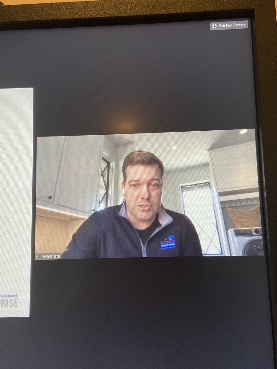 Oly1002's tweet photo. Thank you @WWestrate for keeping it real from the laundry room! #NewNormal #EnterpriseHuddle #iWork4AmFam https://t.co/MYSbSjDCa9
