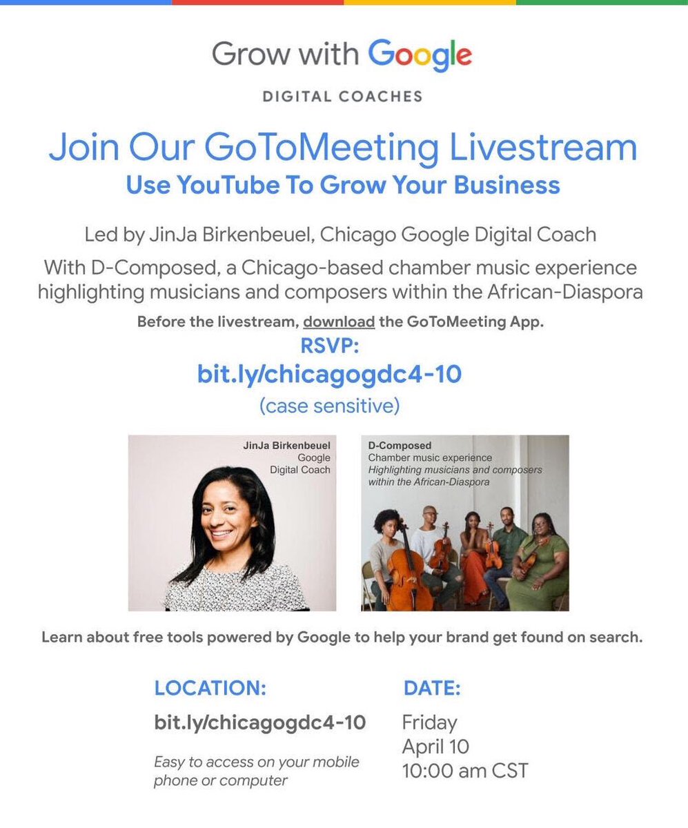 koricoleman_'s tweet photo. This Friday, D-Composed will be joining Grow with Google’s Digital Coach JinJa Birkenbeueul of @birkcreative to talk about how we’re adapting to this virtual world. See you there! #growwithgoogle #digitalcoachesprogram
https://t.co/sz4gOMzGSx https://t.co/ct6fJ12yNT