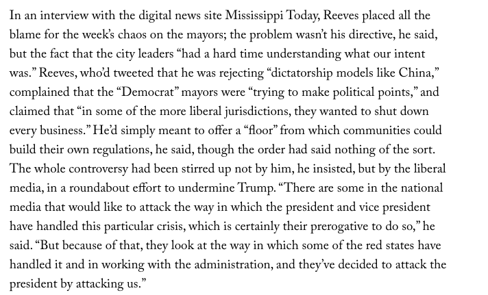 4. They did, however, link to this later interview w  @tatereeves, which does show need for better follow-up and tougher questions.  @JxnFreePress also requested an interview in wake of  @nickjudin's stellar reporting (and personal attacks by governor's deputy), but no response.