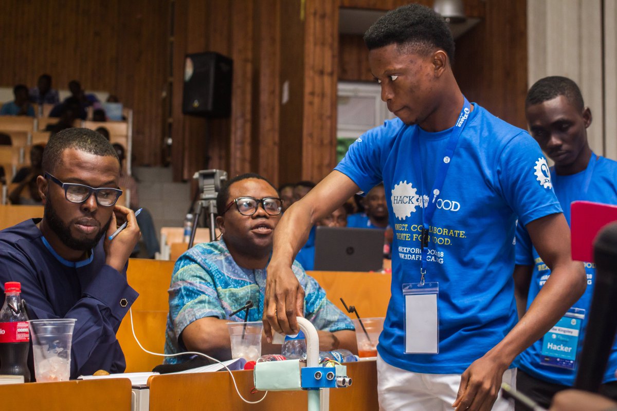 3D_Africa's tweet photo. The 'Smart Path-Finder' prototype enables visually impaired to live independent lives with the help of the ultrasonic sensors #IOT, #3Dprinting and #AI #WorldHealthDay #HackforGood2018. https://t.co/YoGrfnPBil